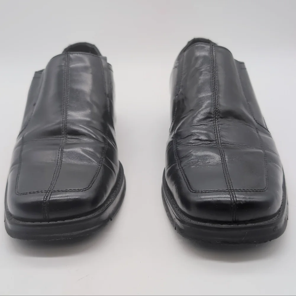 Nunn Bush NXXT Sz 11 Men's Black Leather Slip-On Shoes